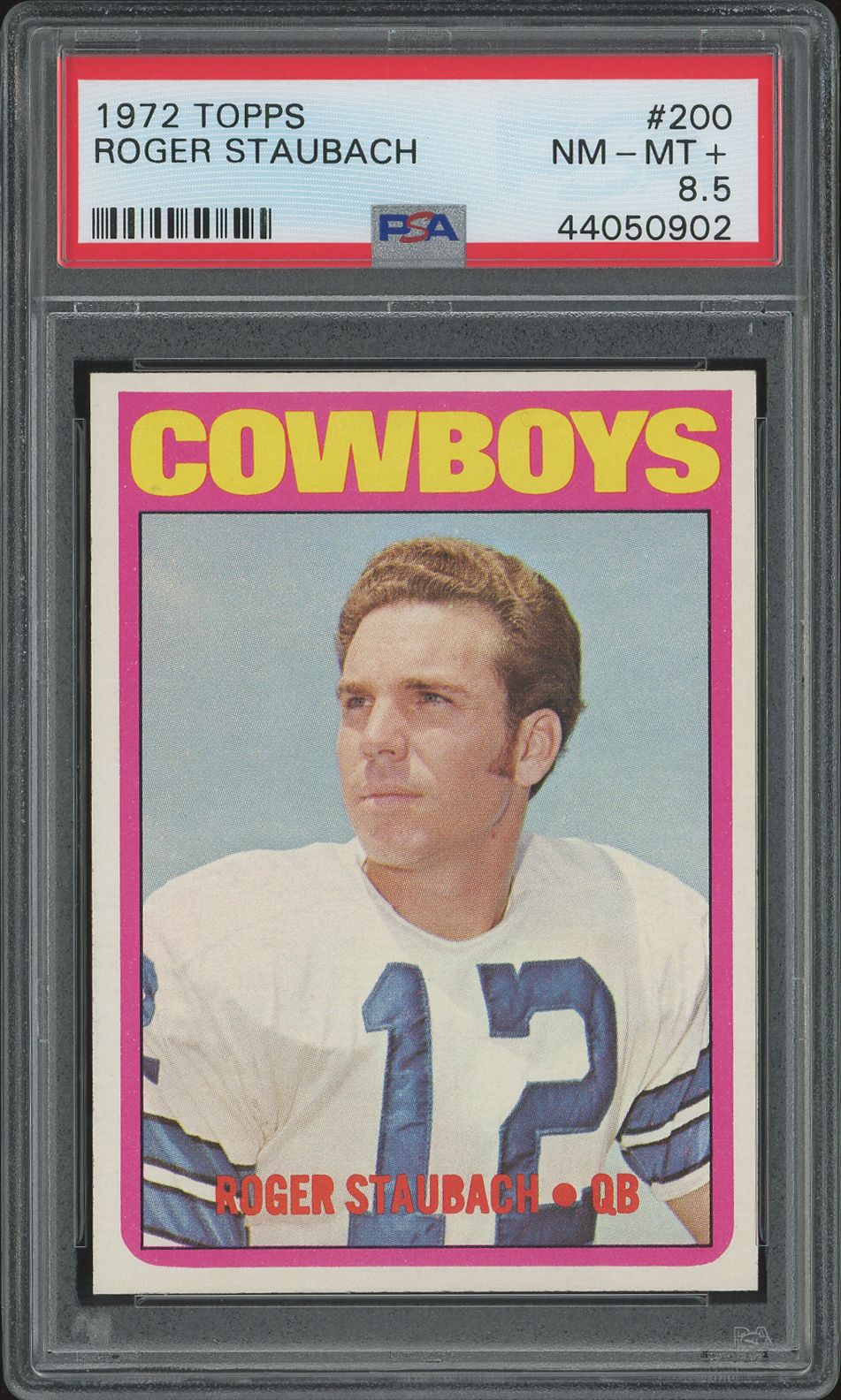 1972 Topps Roger Staubach #200 Rookie PSA 8.5