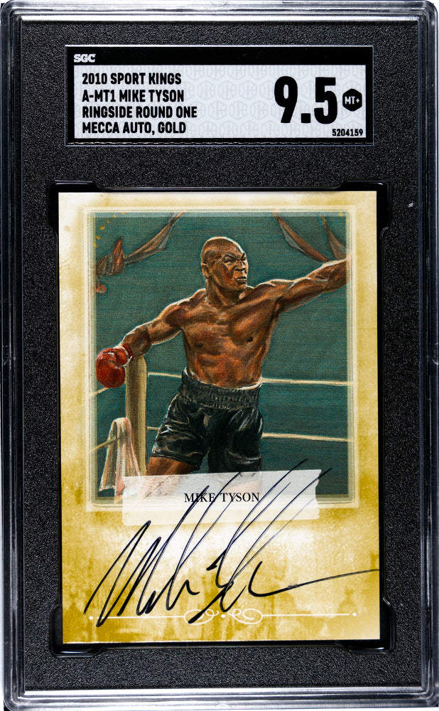 2010 Ringside Round One Mike Tyson #A-MT1 Mecca Autograph Gold /10 SGC 9.5