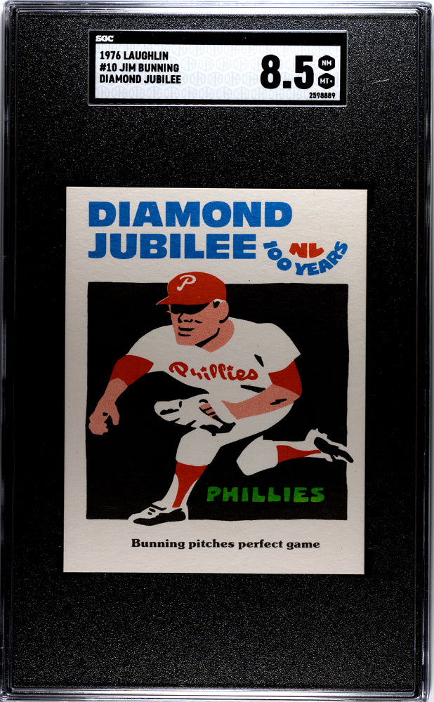 1976 Laughlin Jim Bunning #10 Diamond Jubilee SGC 8.5