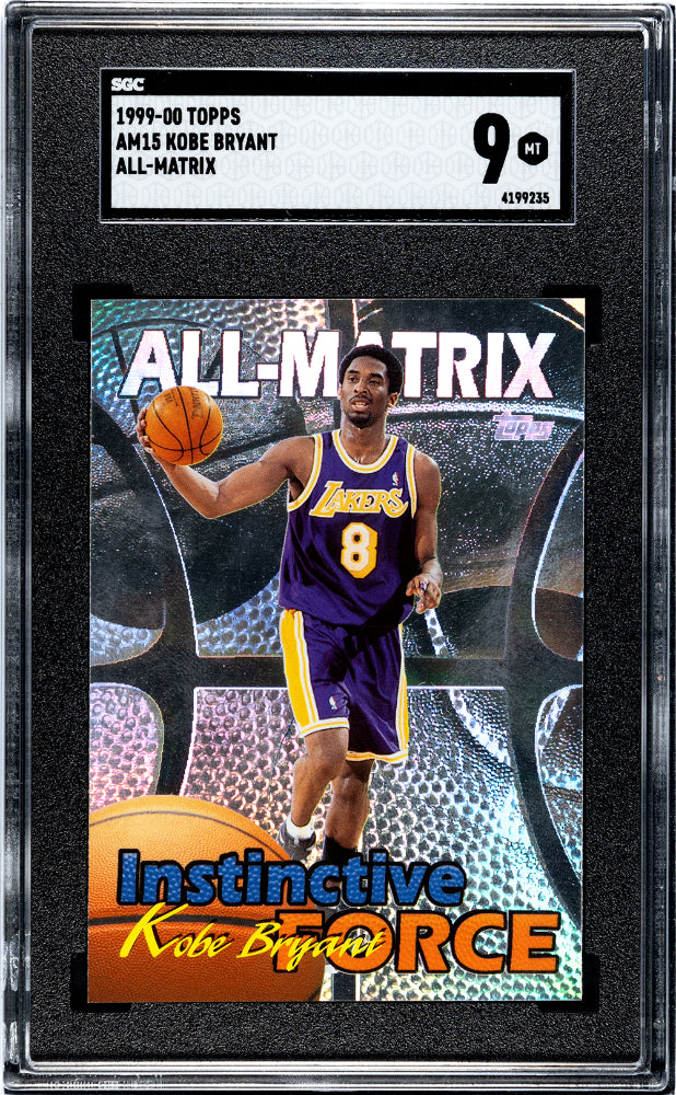 1999-00 Topps Kobe Bryant #AM15 All Matrix SGC 9