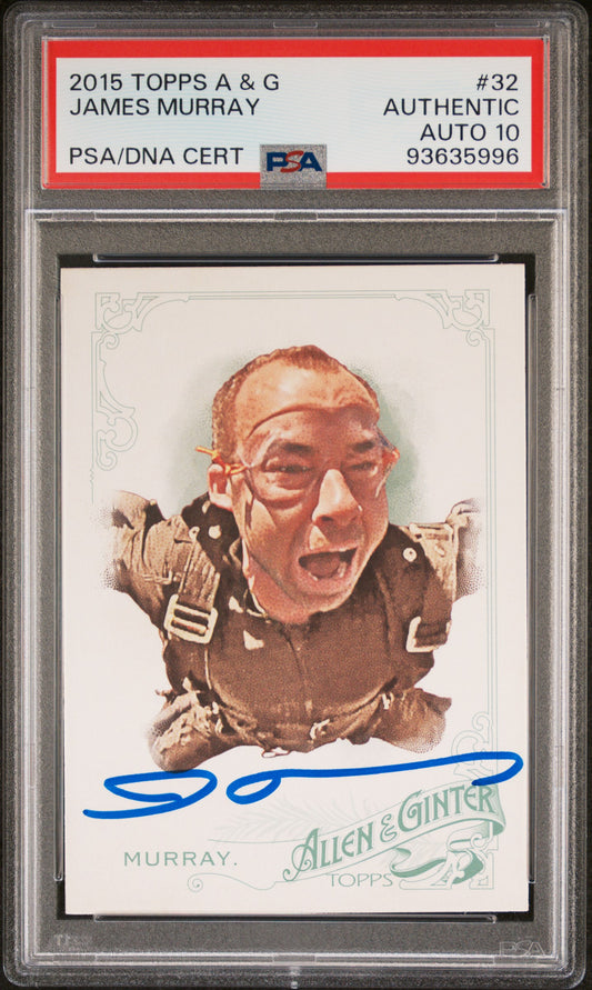 2015 Topps Allen & Ginter James Murray #32 Signed AUTO Impractical Jokers PSA 10